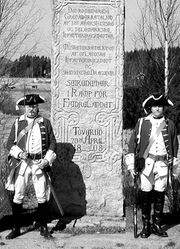 Toverudbautaen i Aurskog til minne om slaget 20 april 1808.