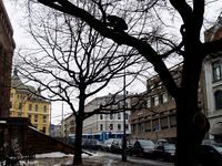 Gatebilde av Solli plass. Foto: Julia Xia