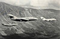 Tre Dassault DA 20 Fan Jet Falcon.