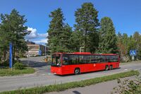Busslinje 83 mellom Bjørvika og Tårnåsen kjører Trollåsveien i hele dens lengde. Foto: Leif-Harald Ruud