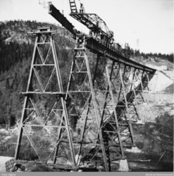 Trolldalen viadukt under arbeid.