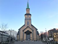 Tromsø domkirke. Foto: Elin Olsen, 2019.
