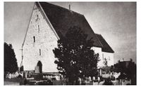 Kirken omkring 1920. Foto: Ukjent