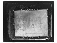 Plan over ruinene. Foto: Marthinius Skøien (omkr. 1880–1910).