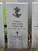 Harry Trygve Lund er gravlagt ved St. Olaf's Cemetery ved Kirkwall på Orknøyene. Foto: Stig Rune Pedersen (2019)