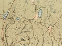 Utsnitt med Tryvannsbanen trase