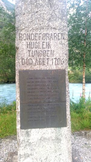 Tungøen, Hugleik. Støtte.jpg