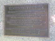 Tungvannsaksjonen har sin egen plakett på et felles minnesmerke over hemmelige aksjoner under andre verdenskrig, ved Lambeth Bridge i London. Foto: Stig Rune Pedersen