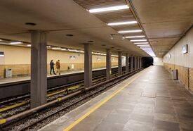 Tveita stasjon på Furusetbanen (1970). Foto: Sporveien