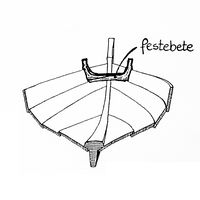 Liten bite/bete (festebete) nær stevnen.