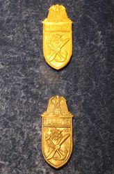 Tyske deltakermedaljer fra slaget om Narvik. Utstilt på Forsvarsmuseet i Oslo. Foto: Chris Nyborg (2013).