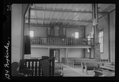 Interiør i Nykirke.