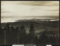 Oslofjorden sett fra Holmenkollen i 1901. Olaf Martin Peder Væring/Nasjonalbiblioteket