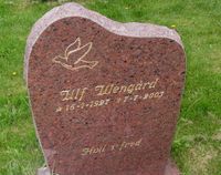 Skuespilleren Ulf Wengårds gravminne på Grefsen kirkegård. Foto: Stig Rune Pedersen