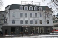 Underhaugsveien 2, fasade mot Pilestredet. Foto: Chris Nyborg (2013).