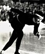 Undis Blikken under det uoffisielle verdensmesterskapet i 1934. Foto: fra Norsk Årsrevy 1934.