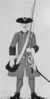 Uniform fra Det Agershuusiske Infanteriregiment i 1818.