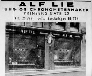 Urmaker Alf Lie annonse adressebok for Oslo 1944.JPG