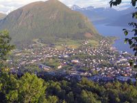 Utsyn mot Rotset frå Gildrehammaren ovanfor Klepp.