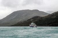 «Gjendine» med kurs for Memurubu og Gjendebu. Foto: Leif-Harald Ruud (2010).