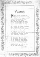 «Vaaren» ble trykt i dobbeltnummeret som kom ut 1. mai 1906