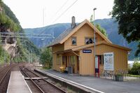 Stanghelle stasjon. Foto: Roy Olsen (2005).