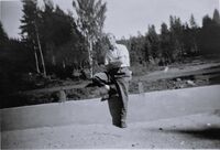 Vallset 1957. Annar Westlie - på veg til Odalen. Foto: Elida Andreassen