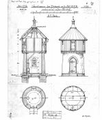 Vanntårn på Flikeid og Rise stasjoner. Ark: Paul Armin Due Foto: Kent Jensby Sørensen .