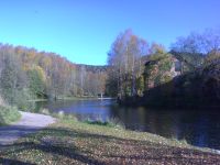 Ved Brekkedammen ved Akerselvas begynnelse.