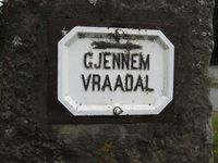 Krossli. Retning Vrådal. Foto: Olav Momrak-Haugan (2011).