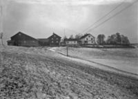 Garden Venjerbakken ved Eidsvoll Verk. Foto fra 1920-åra.