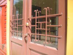 Dørdetalj i 2014. Foto: Siri Johannessen