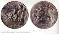 Verdensutstillingen i Paris 1889: Strømmen Trævarefabriks bronsemedalje.