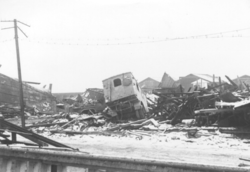 Verkstedvogn ved 100-meteren 1940.