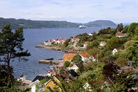 Drøbaksundet sett fra Hvitsten. Foto: Leif-Harald Ruud (2026).