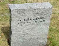 Brannsjef Vetle Hyllands gravminne på Grefsen kirkegård. Foto: Stig Rune Pedersen