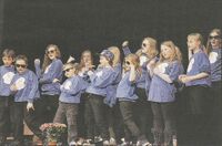 Villsauan sjarmerte med «Gangnam style» på kortreffet i Brøstadbotn på Dyrøy. Foto: Arne Ivar Hanssen / Troms Folkeblad.