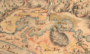 Vingersjøen kart fra 1750.png