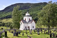 Kyrkjemogen 104, Rauland kyrkje. Foto: Roy Olsen (2024).