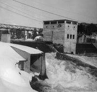 Hellefos kraftverk ved Hokksund.