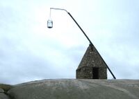 Vippefyret, et reklametiltak fra 1932. Foto: Stig Rune Pedersen (2006).