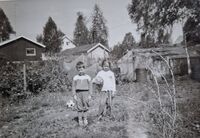 Westlie, Lindheim, Hjellum -1965. Ingrid, Arne. Foto: Annar Westlie