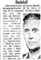 498. Wilhelm Hassel nekrolog Aftenposten 1975.JPG