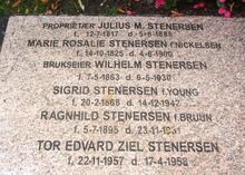 Aker-ordfører, ingeniør og brukseier Wilhelm Stenersen er gravlagt på Østre Aker kirkegård. Foto: Stig Rune Pedersen