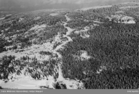 Wyllerløypa i 1951. Foto: Helge Skappel/Widerøes Flyveselskap/Oslo byarkiv (1951).