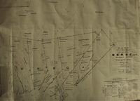 Utskiftingskart frå 1935 med stadnamn.