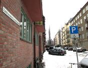 De tre bygningene på Schafteløkken har adresse til Zahlkasserer Schafts plass, som ligger like ved. Foto: Stig Rune Pedersen