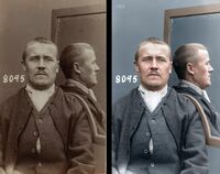 Ditlef ved løslatelse på prøve etter å ha sonet 3 av 4 år for innbruddet ved jernbanestasjonen i Kristiansand